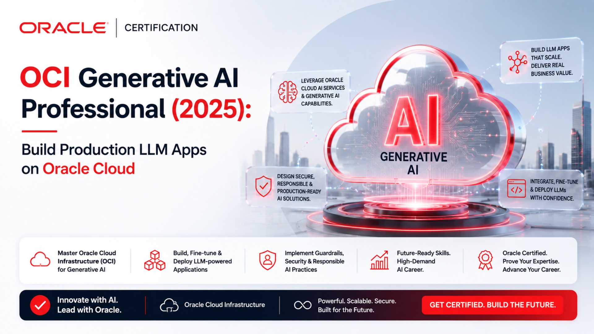 OCI Generative AI Professional (2025): Build Production LLM Apps on Oracle Cloud